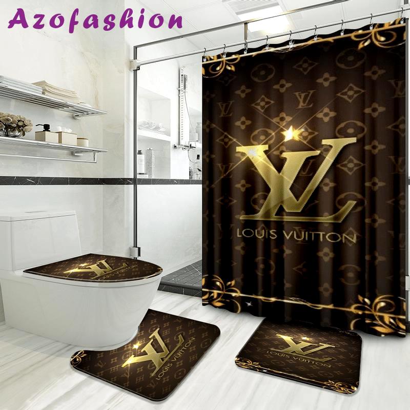 Louis vuitton new bathroom set bath mat hypebeast home decor luxury fashion brand Bathroom Set