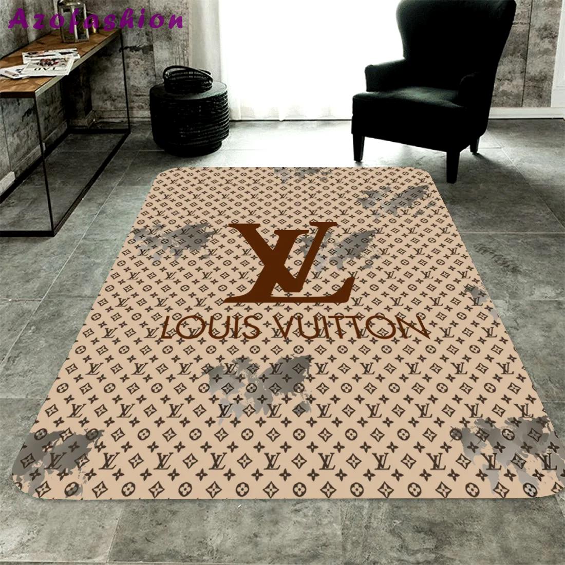Louis vuitton wheat logo type 486. Upgrade Your Living Room with Luxury Home Decor: Area Carpets, Floor Decor, Door Mats, and Hot Gift Items with style a High-End Fashion Brand Rectangle Rug