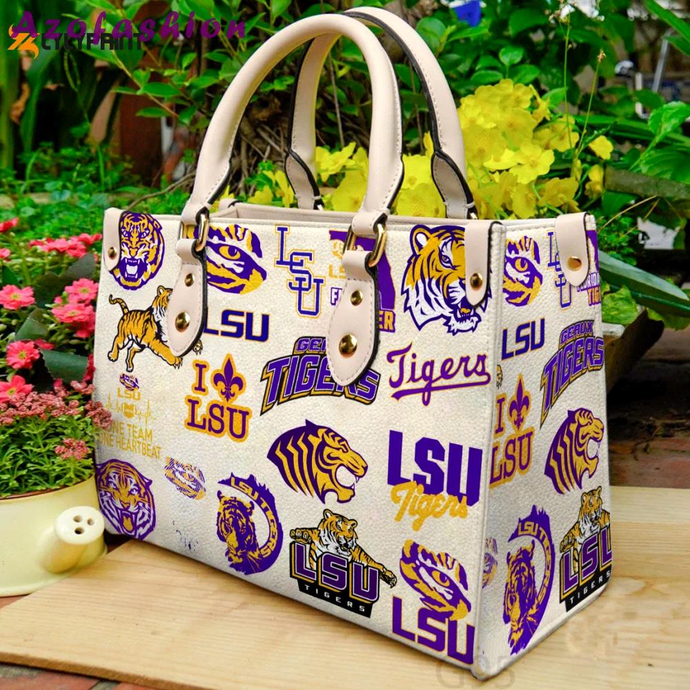 Lsu tigers leather bag for women gift 776 Women Leather Hand Bag