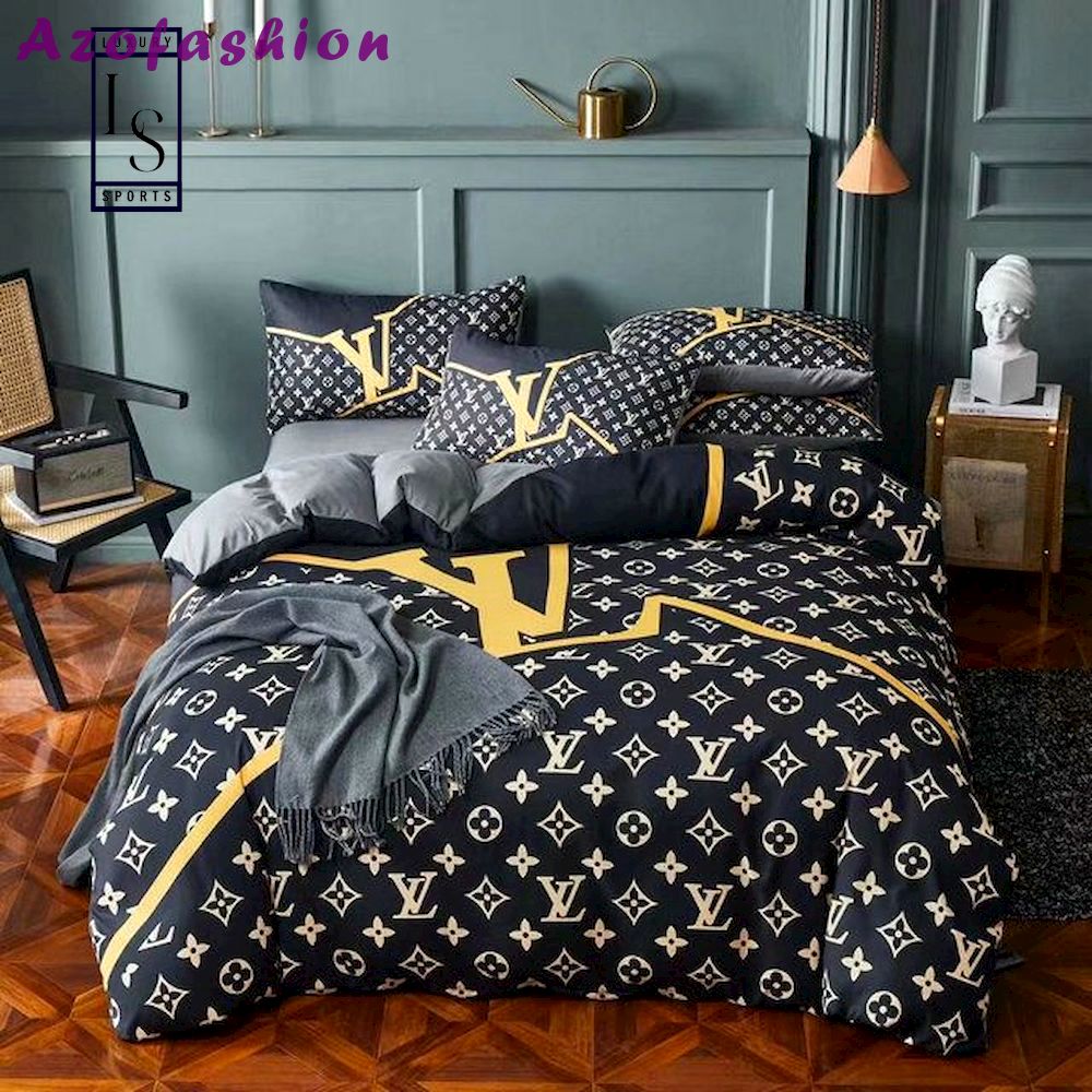 Lv     luxury brand  s Bedding Sets bedspread blankets covers duvet bedclothes home decor sheets bedroom idea bed linen