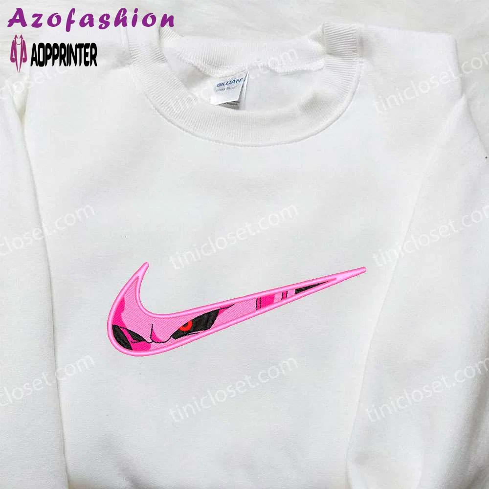 Majin boo x nike & naruto embroidered shirts: customizable nike collection Embroidered Shirt
