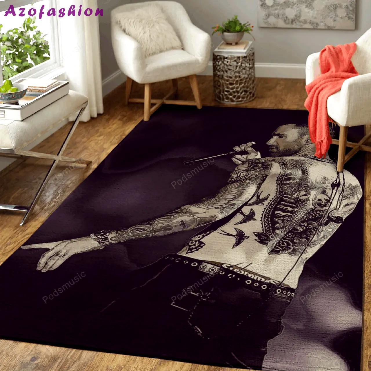 Maroon 5 16 music art for fans area rug living room carpet rug regtangle carpet floor decor home decor Rectangle Rug