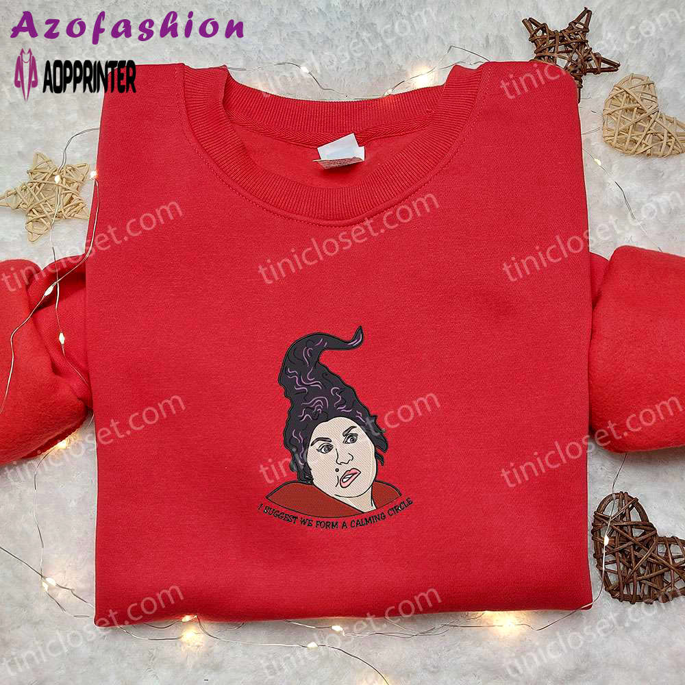 Mary sanderson halloween embroidered hoodie: best gift for halloween lovers Embroidered Shirt