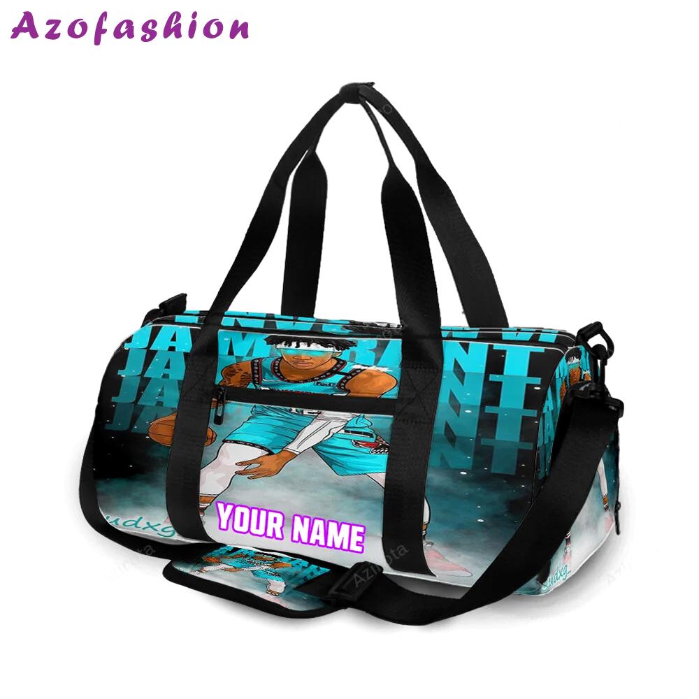 Memphis grizzlies ja morant 12 v11 personalized name travel bag gym bag 279 Travel Bag