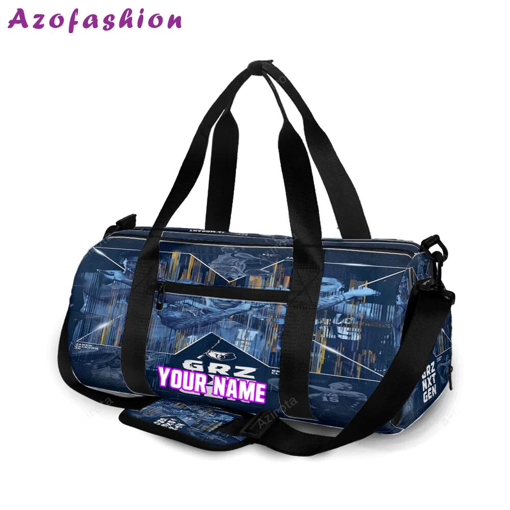 Memphis grizzlies team v1 personalized name travel bag gym bag 1247 Travel Bag