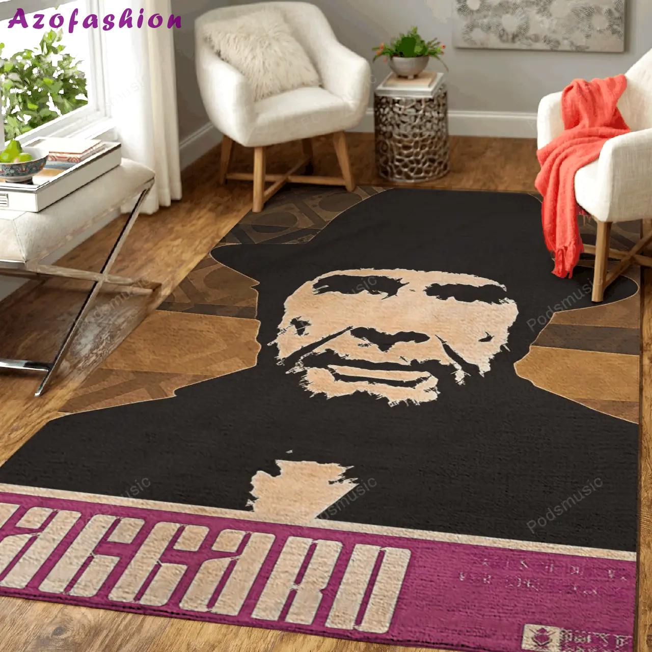Merle haggard country music artwork art for fans area rug living room carpet rug regtangle carpet floor decor home decor Rectangle Rug