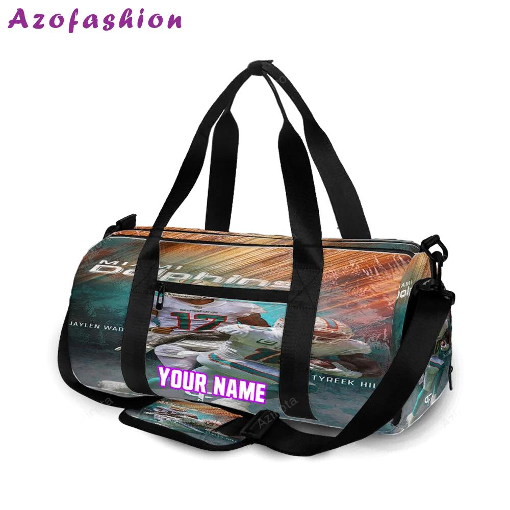 Miami dolphins players2 personalized name travel bag gym bag 1872 Travel Bag