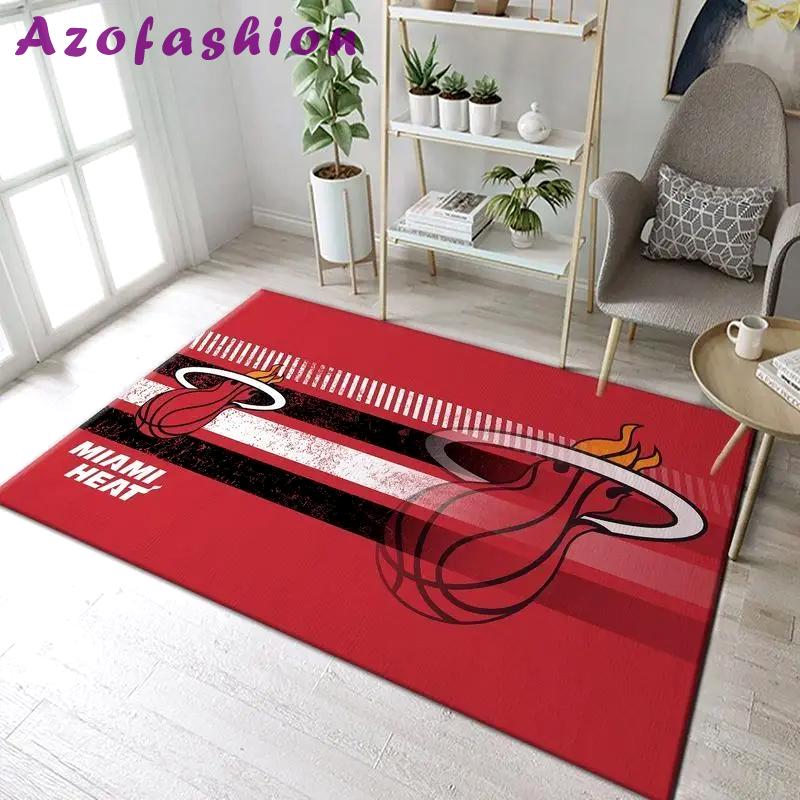 Miami heat nba 3 area rug living room and bed room rug rug regtangle carpet Rectangle Rug