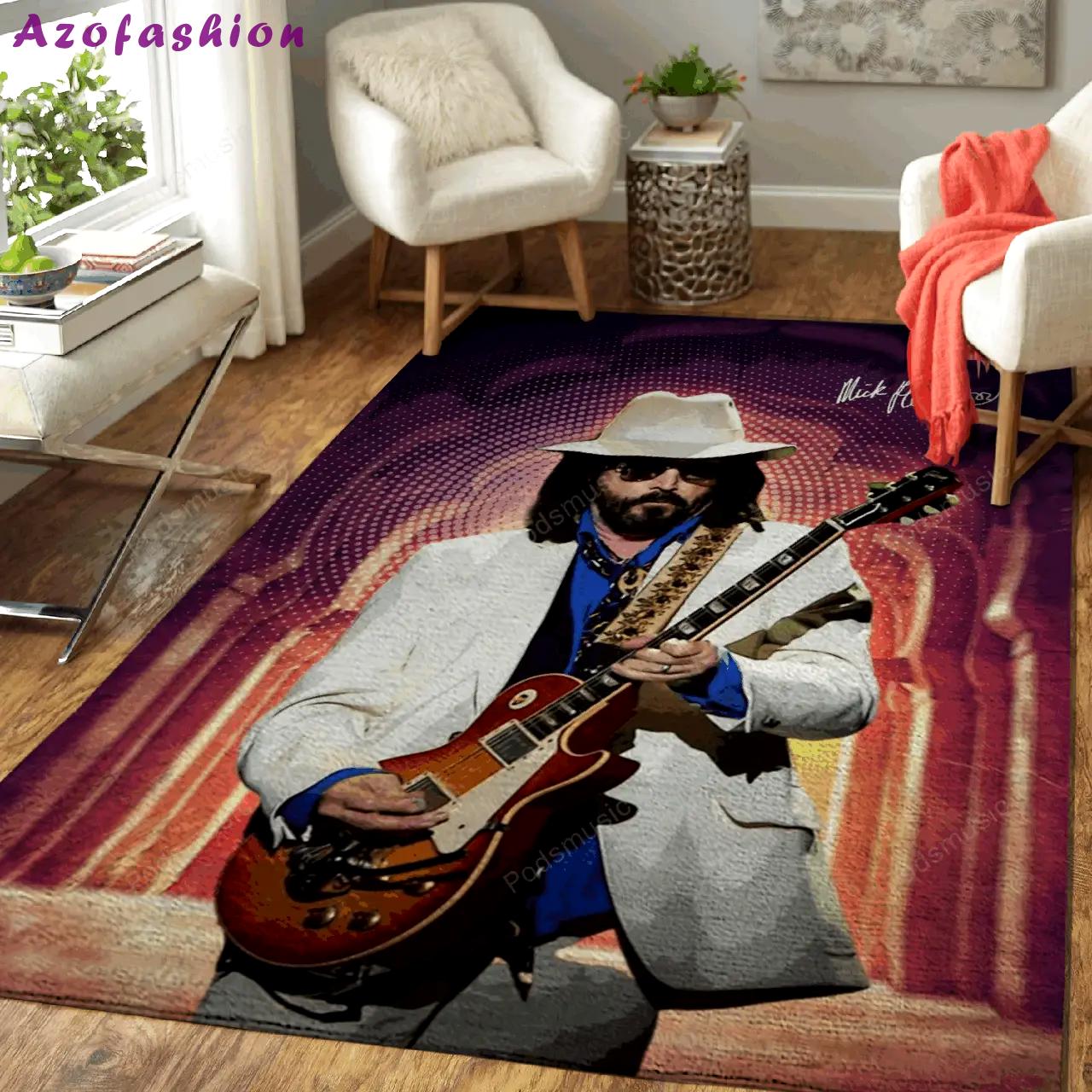 Mick fleetwood music art for fans area rug living room carpet rug regtangle carpet floor decor home decor Rectangle Rug