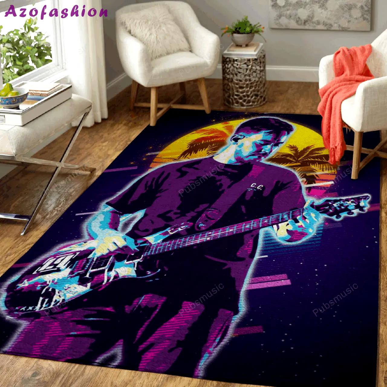 Mike shinoda artwork music synthwave 80s art for fans area rug living room carpet rug regtangle carpet floor decor home decor Rectangle Rug