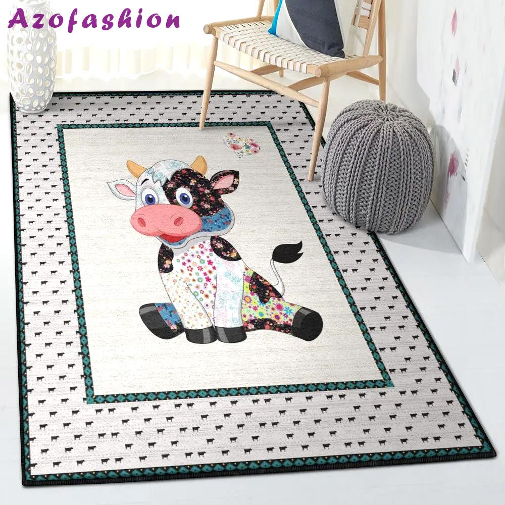Milk cow modern area rugs, cow rug Rectangle Rug