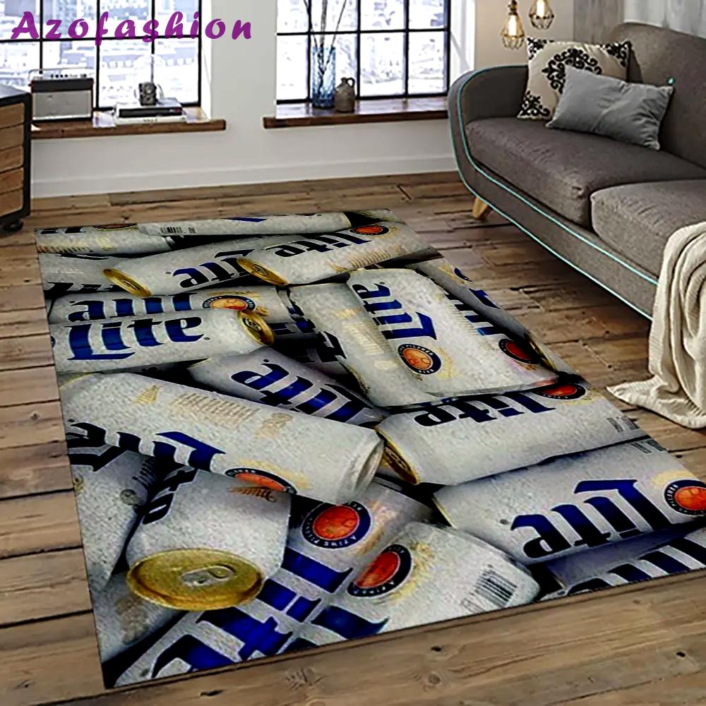 Miller lite american style beer retangle carpet area rug home decor gift best present for friends ml44 Rectangle Rug