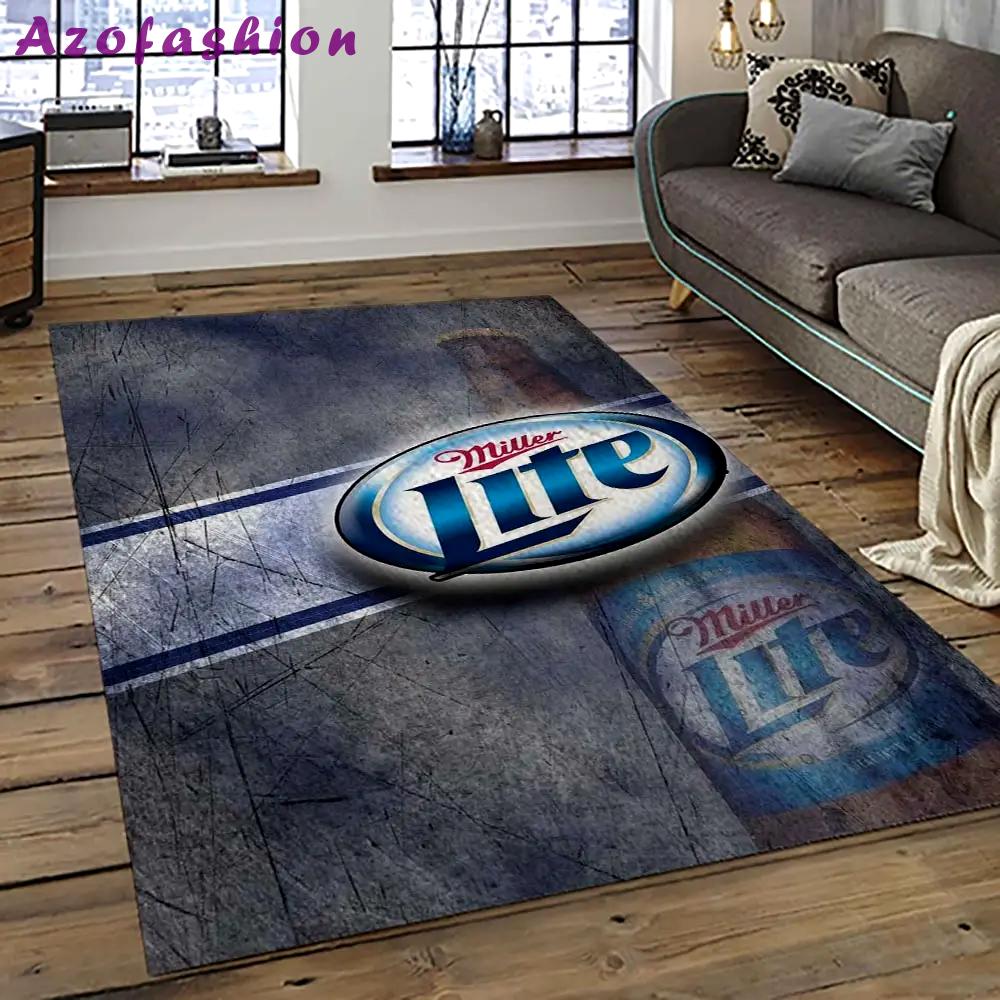Miller lite american style beer retangle carpet area rug home decor gift best present for friends ml48 Rectangle Rug
