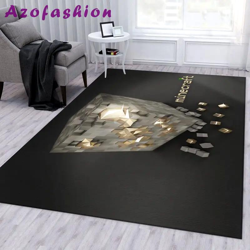 Minecraft 20 area rug living room and bed room rug rug regtangle carpet floor decor home decor Rectangle Rug