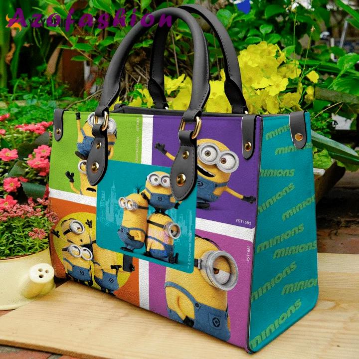 Minions love funny leather bag for women gift 959 Women Leather Hand Bag