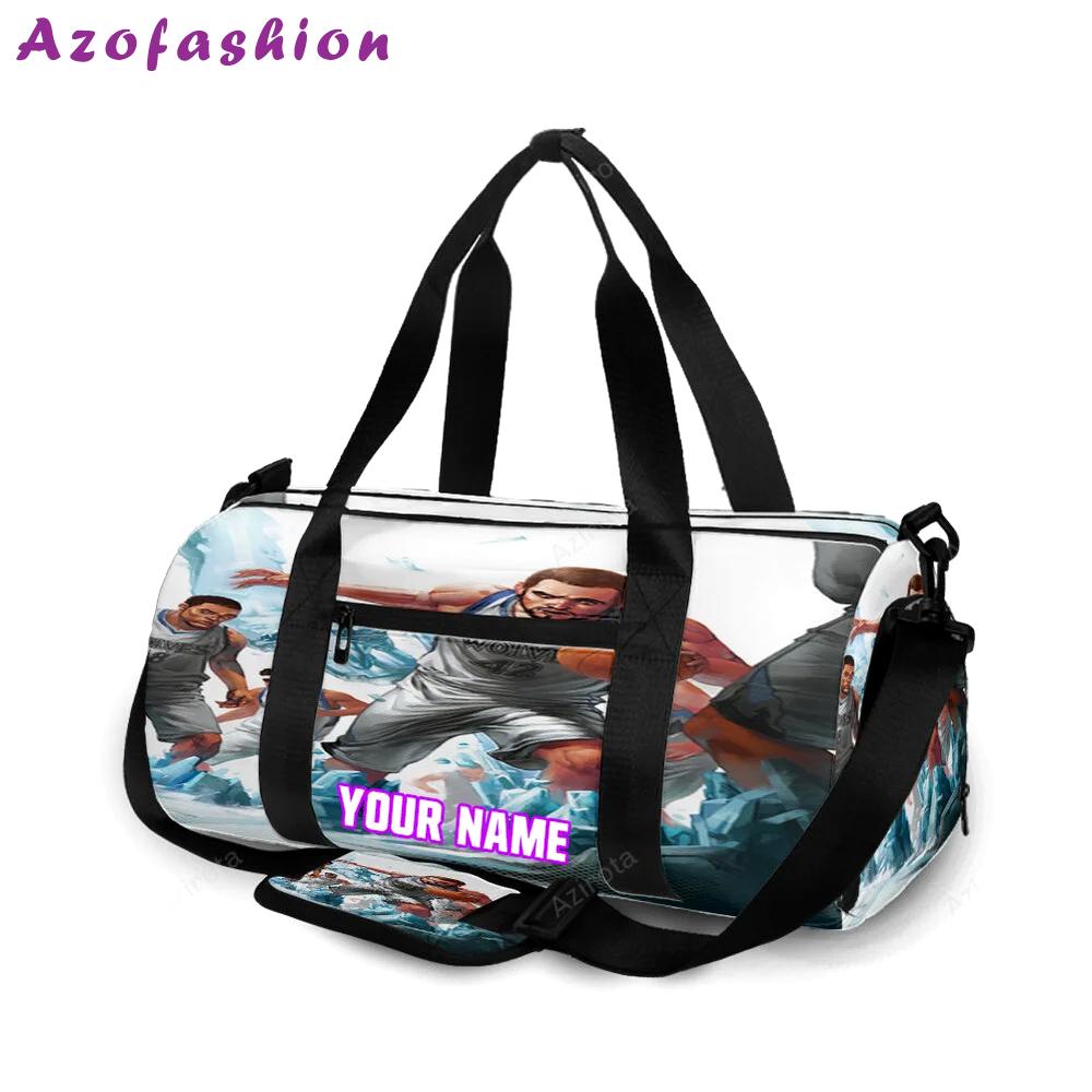 Minnesota timberwolves players v47 personalized name travel bag gym bag 898 Travel Bag