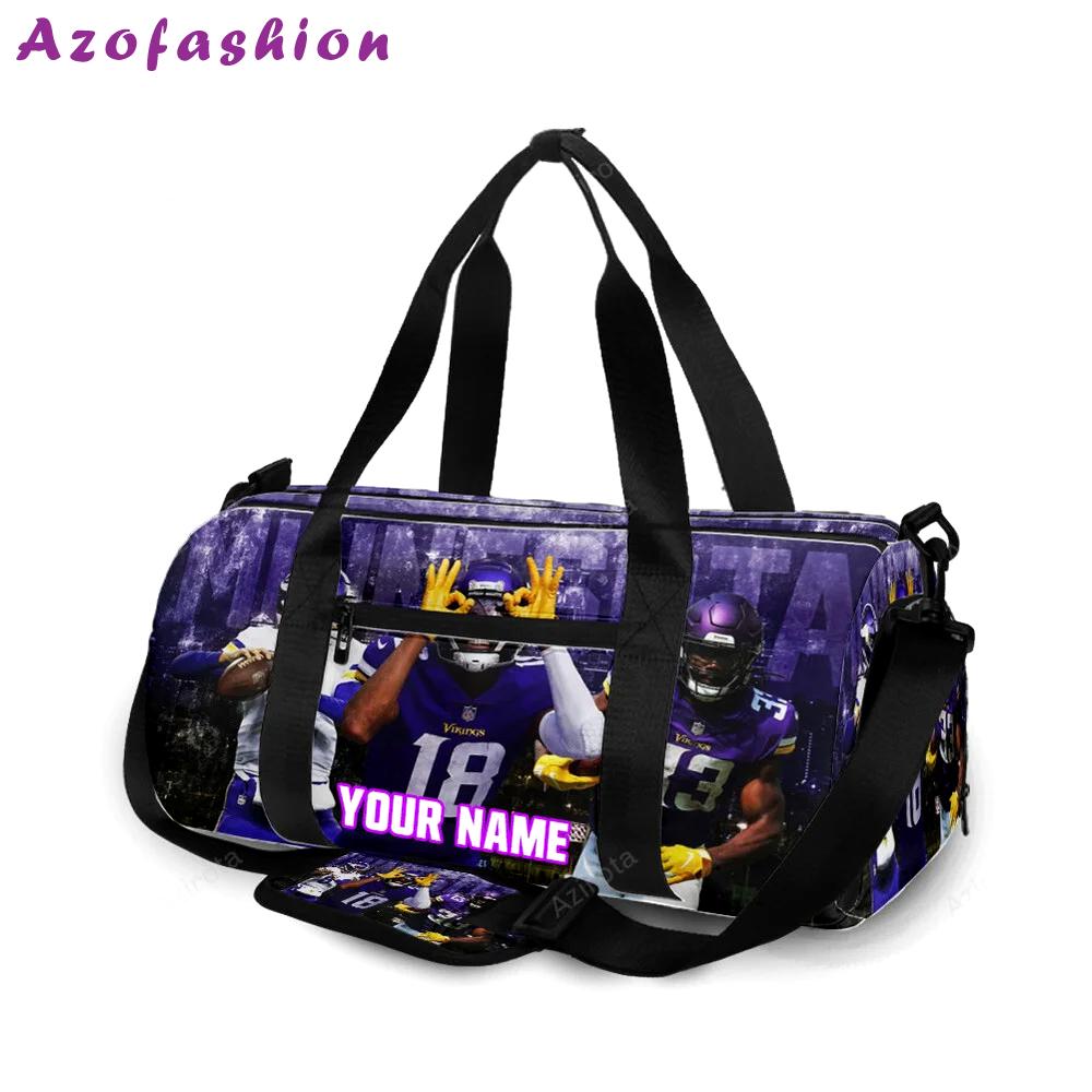 Minnesota vikings team v6 personalized name travel bag gym bag 1983 Travel Bag