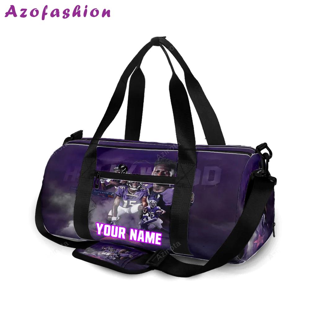 Minnesota vikings team v8 personalized name travel bag gym bag 1012 Travel Bag