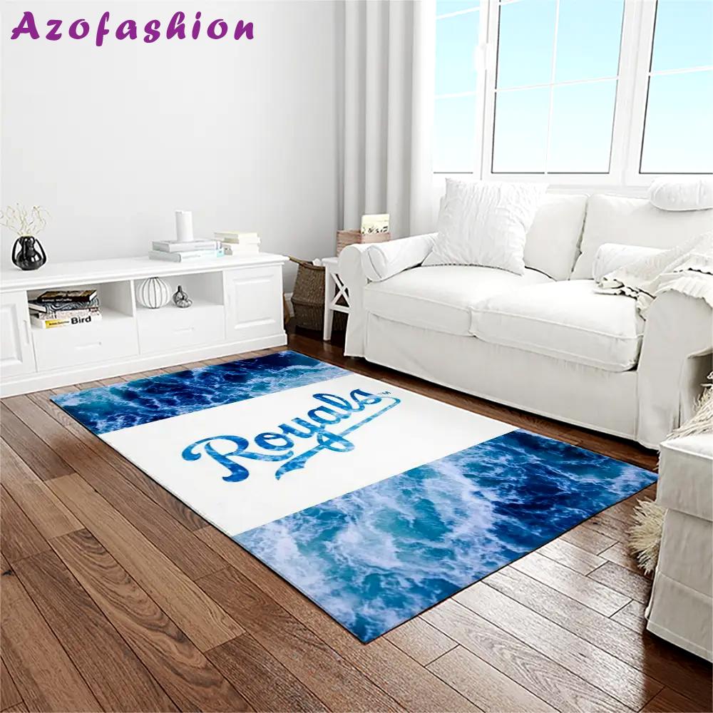 Mlb kansas city royals baseball team logo rectangle area rug kcr73 Rectangle Rug