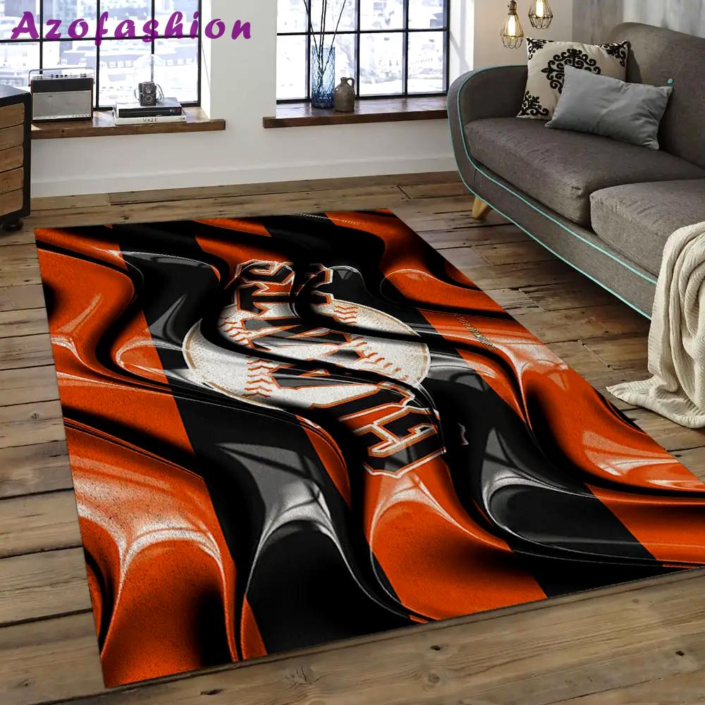 Mlb san francisco giants baseball team logo rectangle area sfg03 Rectangle Rug