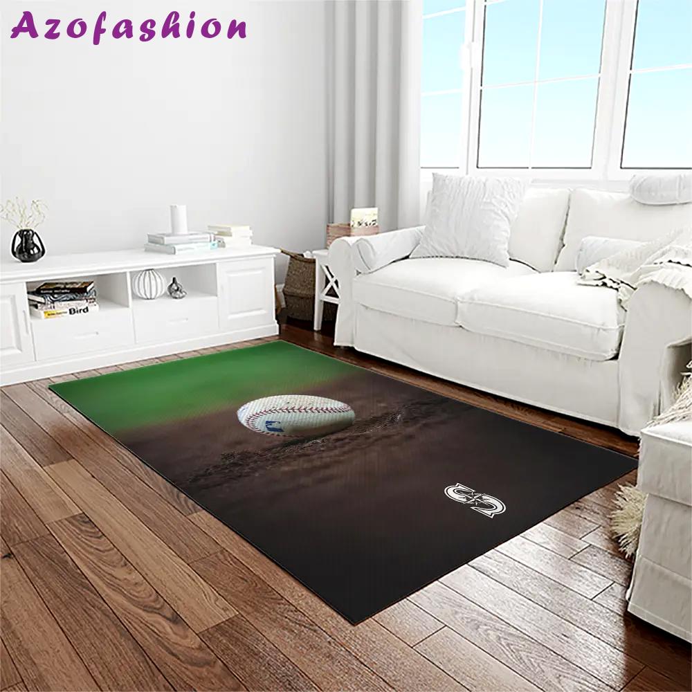 Mlb seattle mariners baseball team logo rectangle area rug sm34 Rectangle Rug