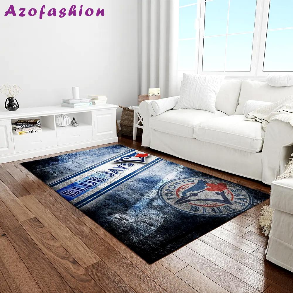 Mlb toronto blue jays baseball team logo rectangle area rug tbj14 Rectangle Rug