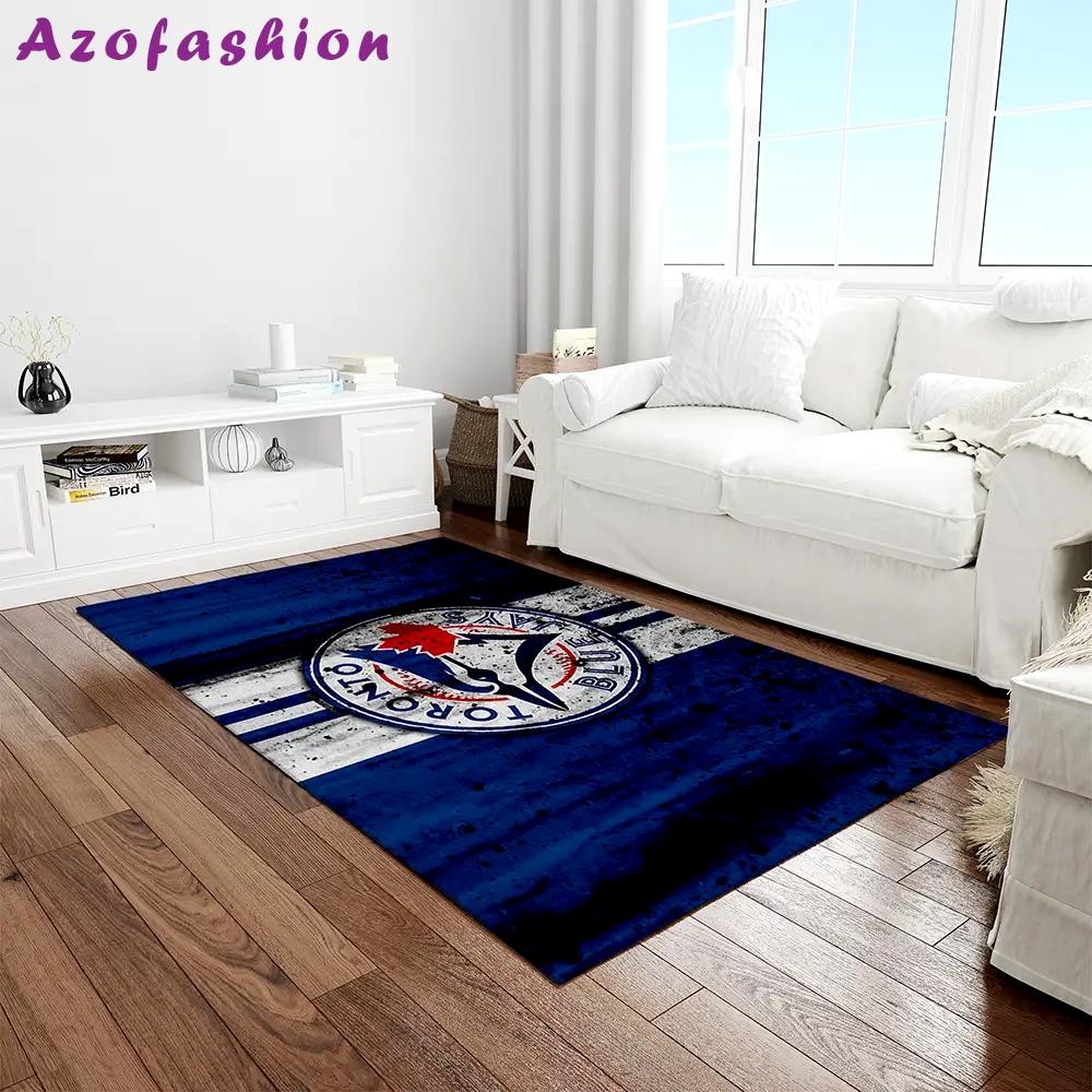 Mlb toronto blue jays baseball team logo rectangle area rug tbj16 Rectangle Rug
