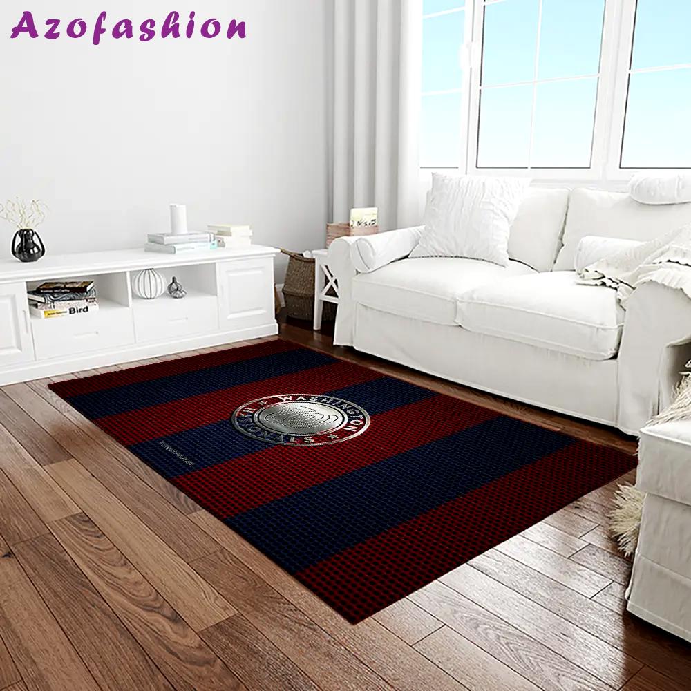 Mlb washington nationals baseball team logo rectangle area rug wn83 Rectangle Rug