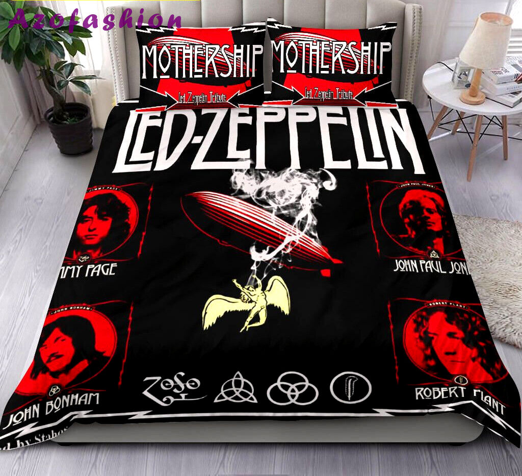 Mother ship led zeppelin band   Bedding Sets covers bed linen bedspread duvet blankets home decor sheets bedclothes bedroom idea