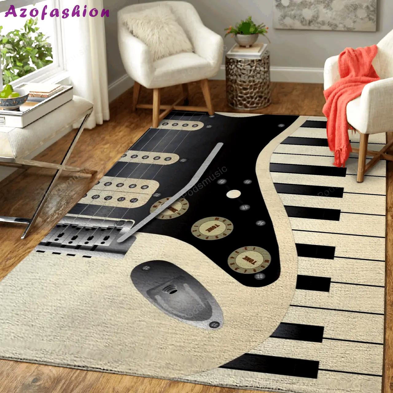 Music duo musical art for fans area rug living room carpet rug regtangle carpet floor decor home decor Rectangle Rug
