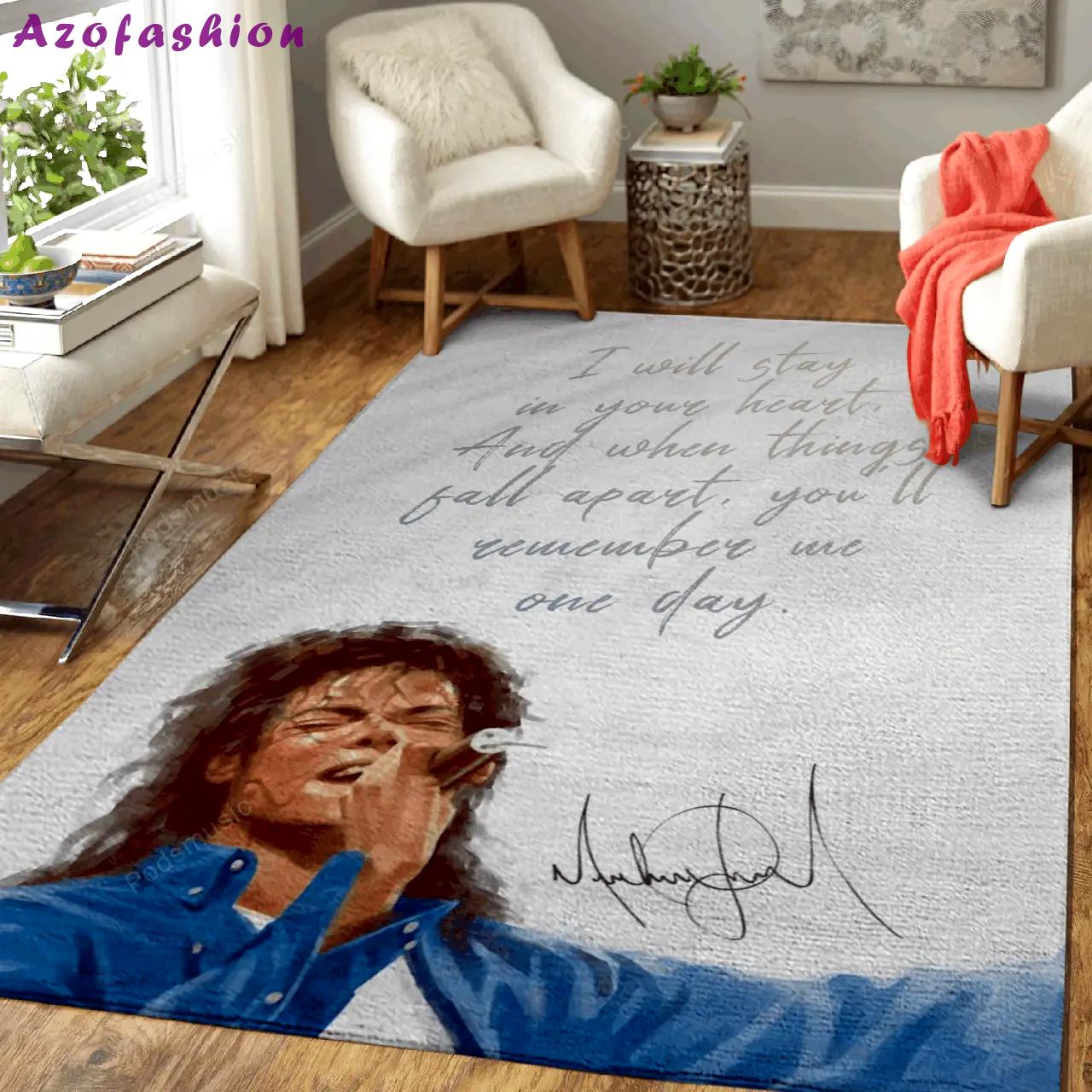 Music michael jackson pop music legends art for fans area rug living room carpet rug regtangle carpet floor decor home decor Rectangle Rug