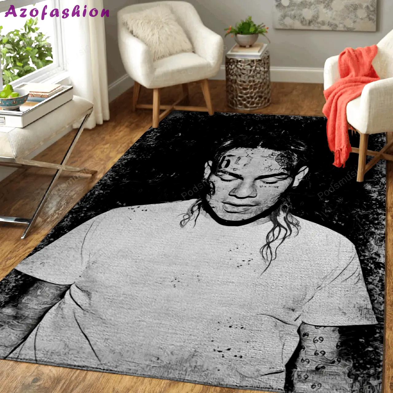 Music monochrome art for fans area rug living room carpet rug regtangle carpet floor decor home decor Rectangle Rug