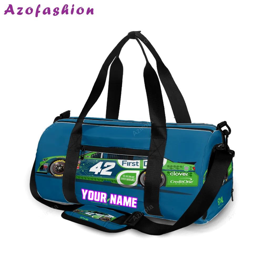 Nascar chip ganassi racing cars4 personalized name travel bag gym bag 1359 Travel Bag