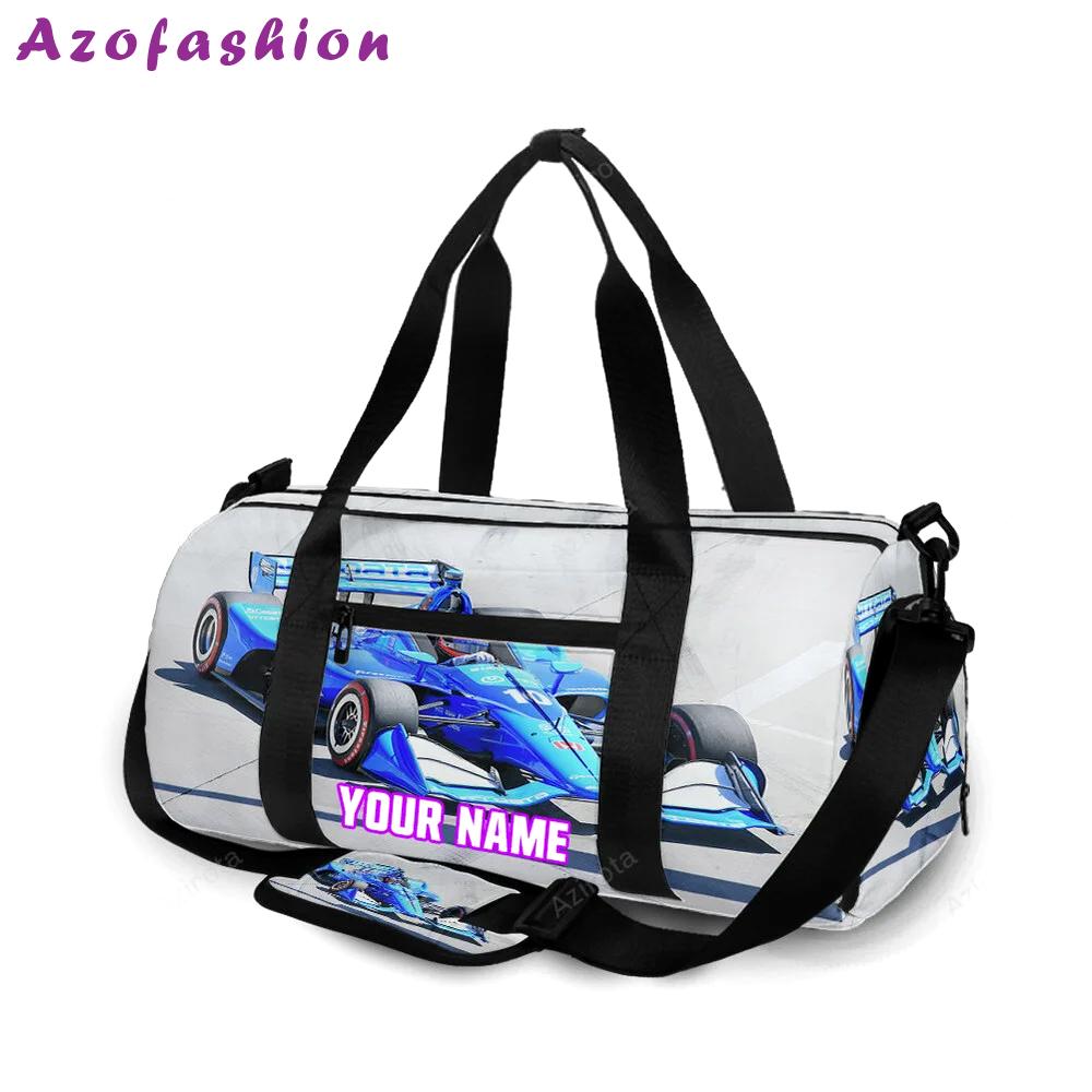 Nascar chip ganassi racing felix rosenqvist1 personalized name travel bag gym bag 625 Travel Bag