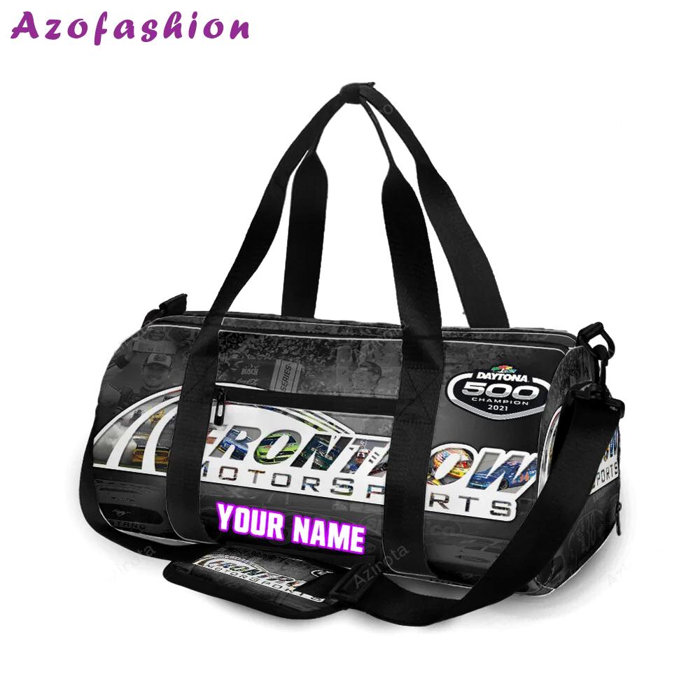 Nascar front row motor sports logo player car1 personalized name travel bag gym bag 349 Travel Bag