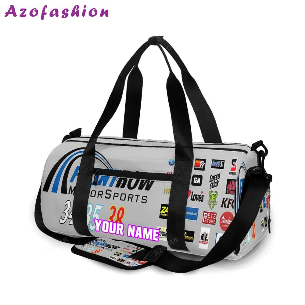 Nascar front row motor sports logo1 personalized name travel bag gym bag 1676 Travel Bag