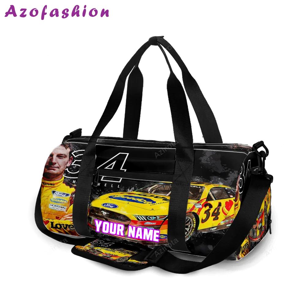 Nascar front row motor sports mc dowell1 personalized name travel bag gym bag 55 Travel Bag