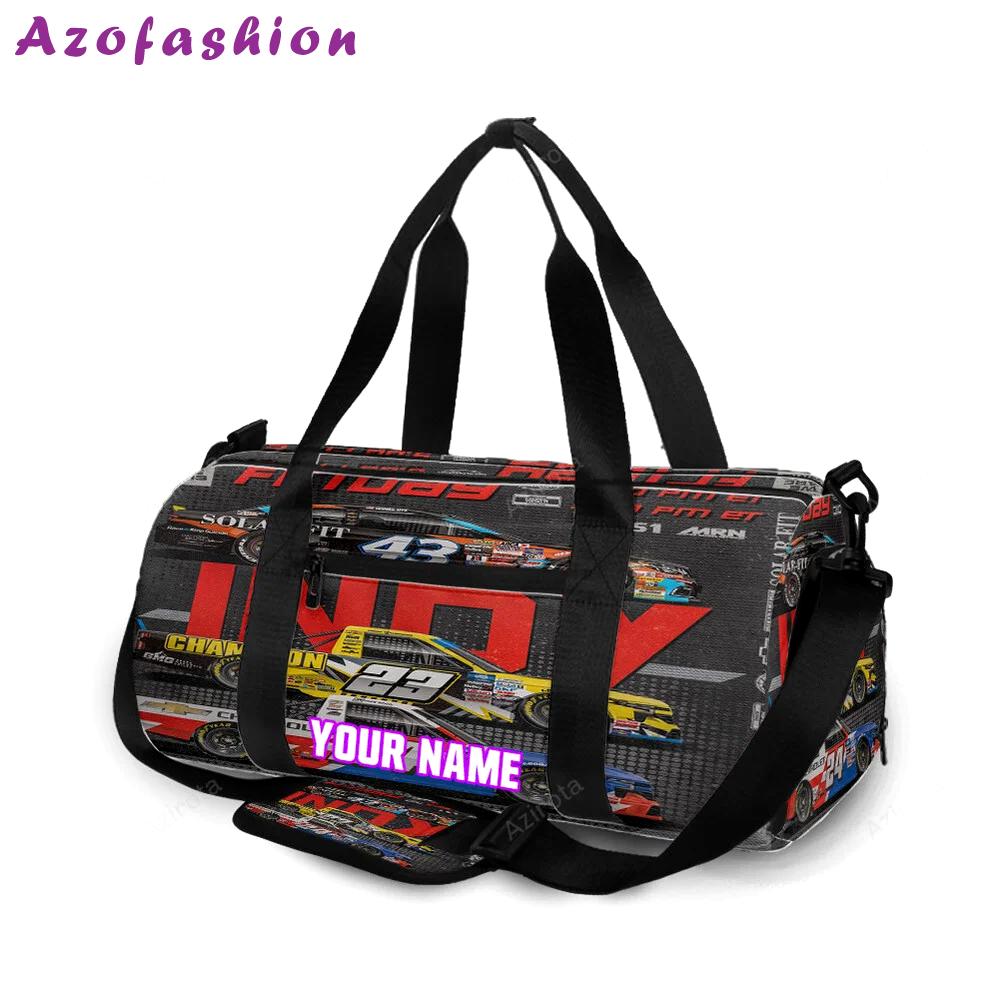 Nascar gms racing cars6 personalized name travel bag gym bag 1611 Travel Bag