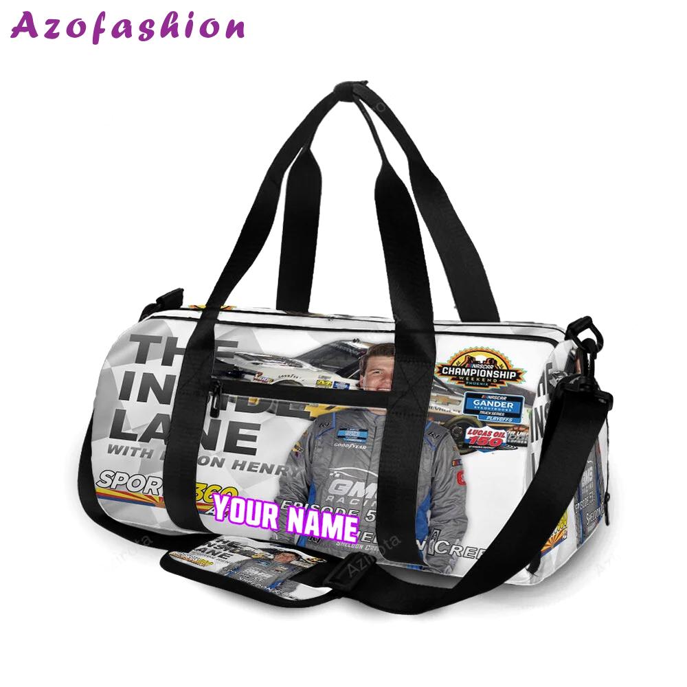 Nascar gms racing sheldon creed1 personalized name travel bag gym bag 1158 Travel Bag