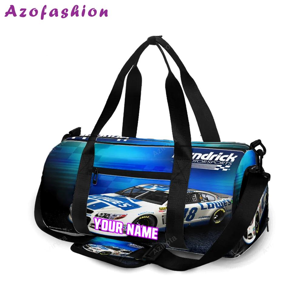Nascar hendrick motorsports car2 personalized name travel bag gym bag 963 Travel Bag