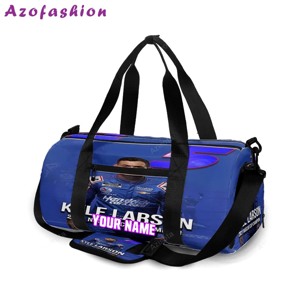 Nascar hendrick motorsports kyle larson6 personalized name travel bag gym bag 367 Travel Bag