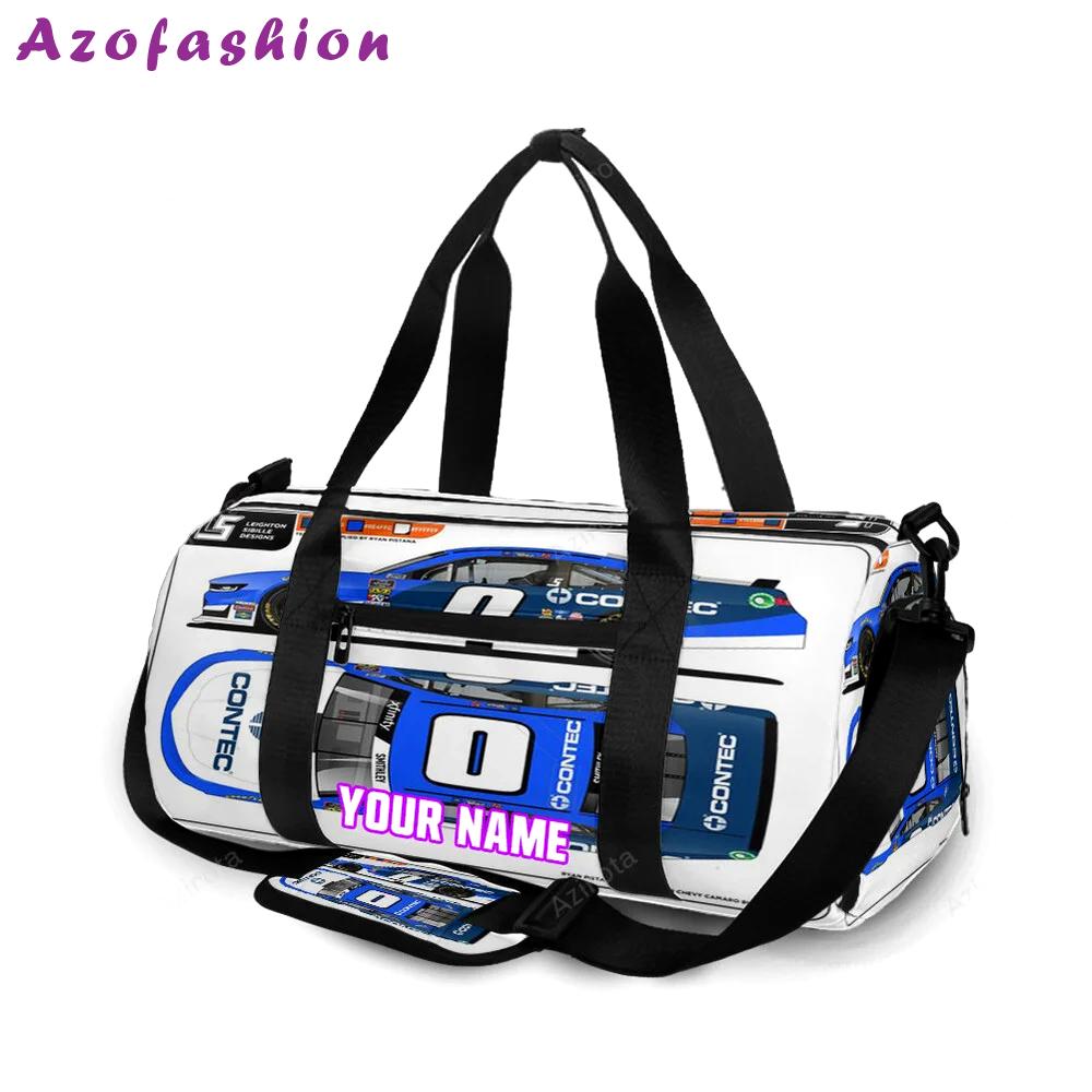 Nascar jd motorsport w gary keller car4 personalized name travel bag gym bag 1910 Travel Bag