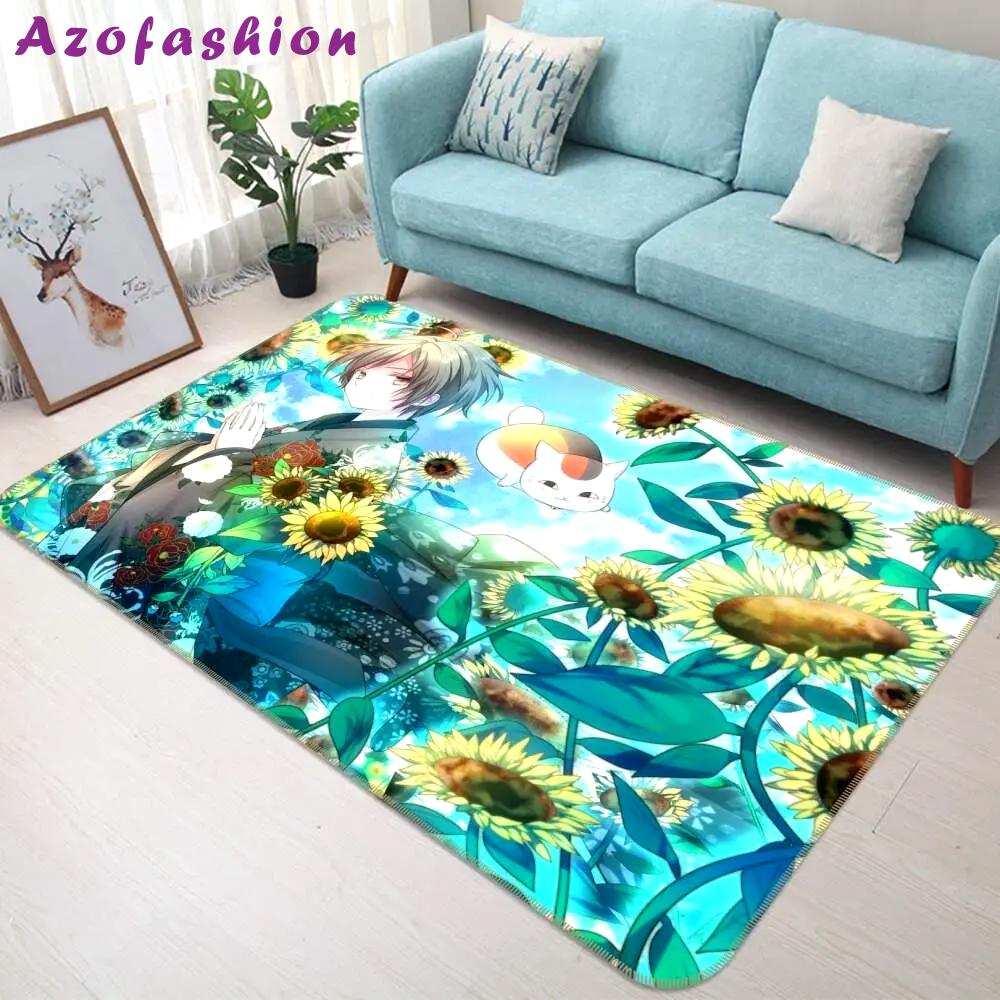 Natsume anime 5 area rug living room and bed room rug rug regtangle carpet floor decor home decor Rectangle Rug