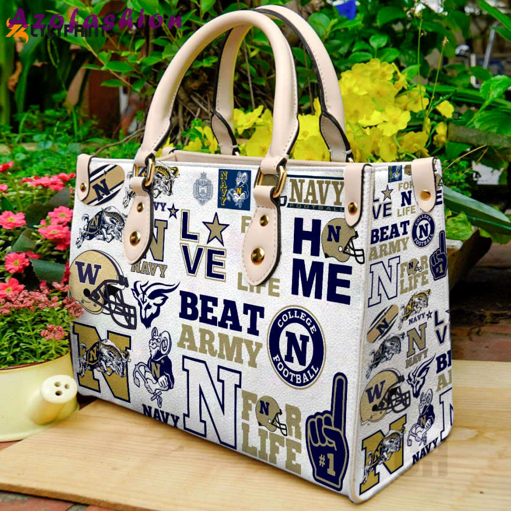 Navy midshipmen leather handbag gift for women 4456 Women Leather Hand Bag
