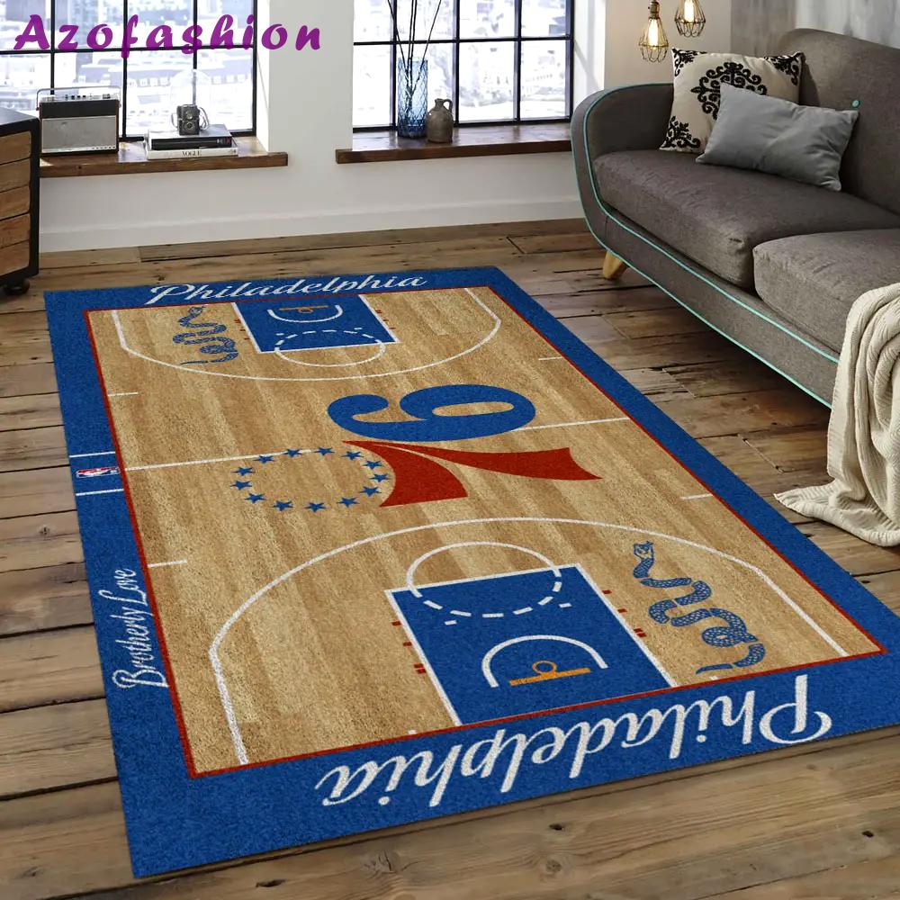 Nba charlotte hornets basketball legend team logo rectangle area ch03 Rectangle Rug