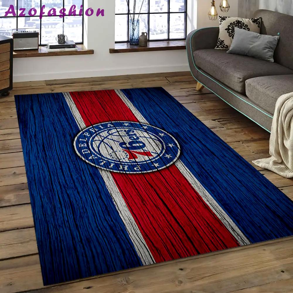 Nba charlotte hornets basketball legend team logo rectangle area ch12 Rectangle Rug