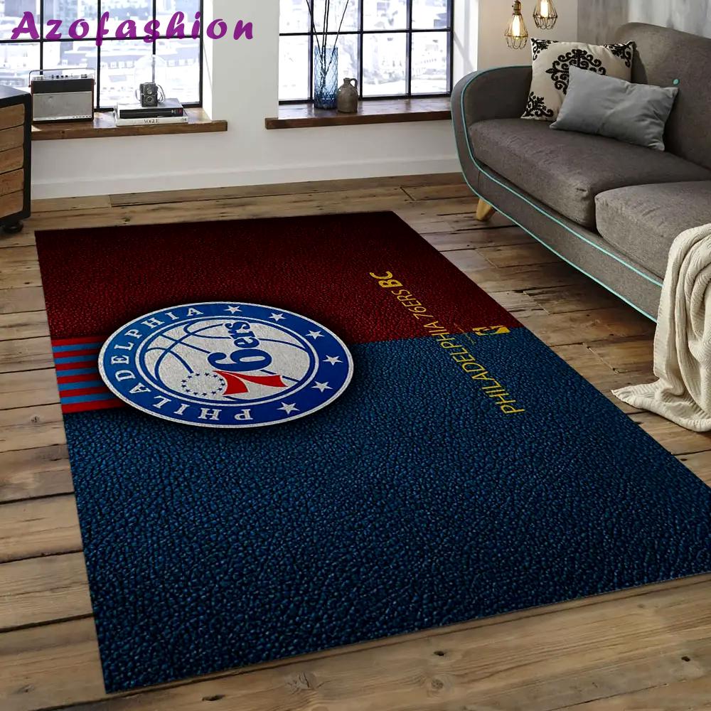 Nba charlotte hornets basketball legend team logo rectangle area ch22 Rectangle Rug