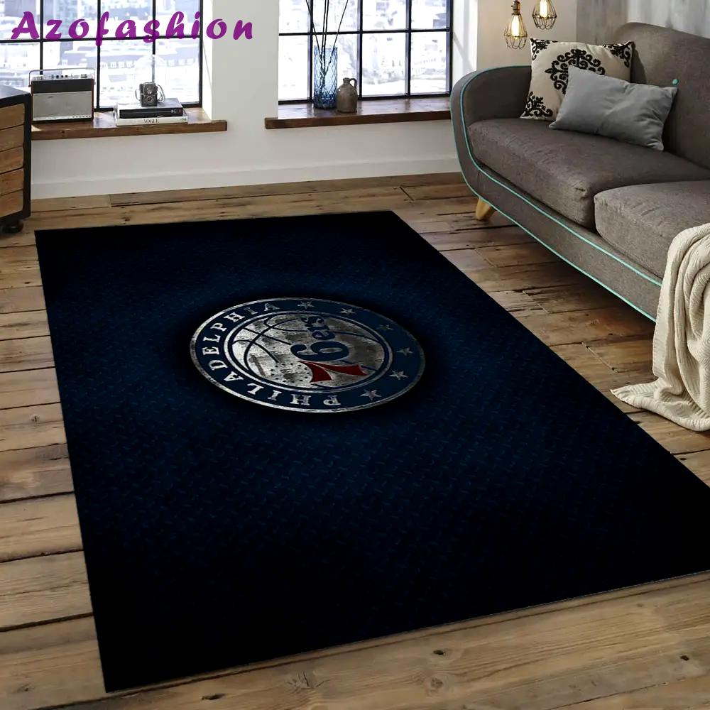 Nba charlotte hornets basketball legend team logo rectangle area ch26 Rectangle Rug