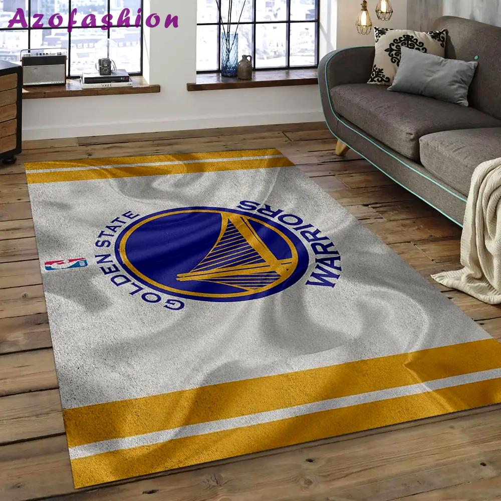 Nba golden state warriors basketball legend team logo rectangle area gsw30 Rectangle Rug