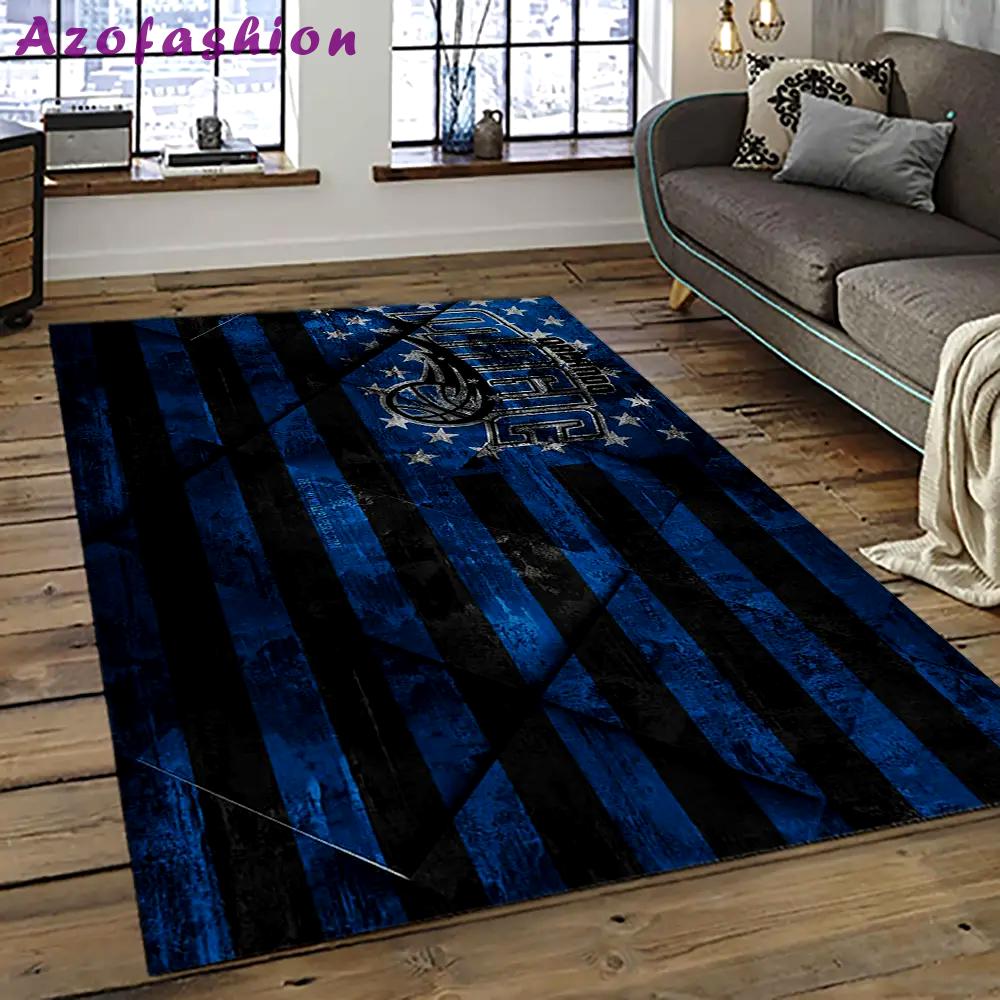 Nba orlando magic basketball team logo sport carpet rectangle area rug for living room olm7 Rectangle Rug